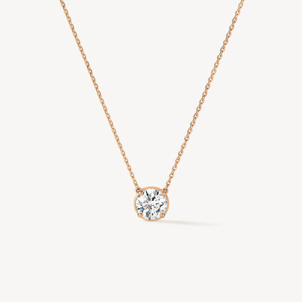Celebration 钻石项链, 18K 玫瑰金, large