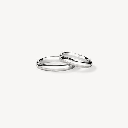 LOVE Satin Finish 结婚对戒, 铂金 LOVE Satin Finish 结婚对戒, 铂金, large
