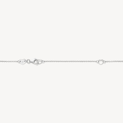 Joy Pendant Necklace, 18K White Gold, large