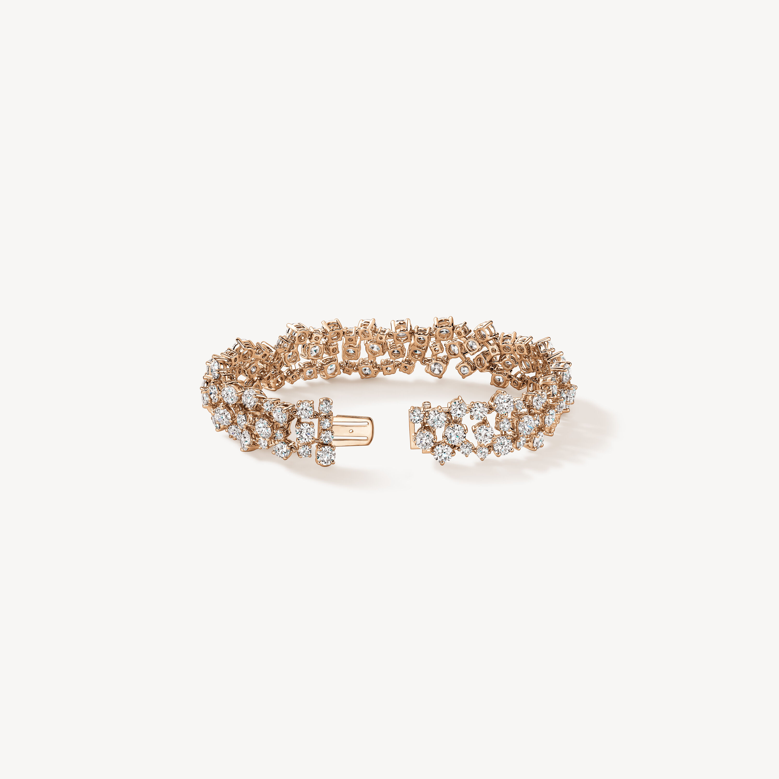 Starlight Diamond Bracelet, 18K Rose Gold, large