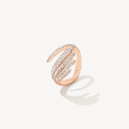 VELA Cocktail Ring, 18K Rose Gold, large