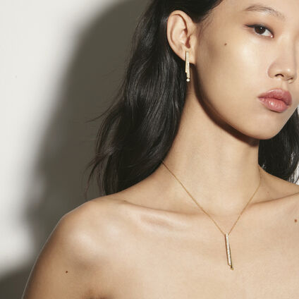 INSIDE/OUT Diamond Stiletto Flip Petite Earrings, 18K 玫瑰金 INSIDE/OUT Diamond Stiletto Flip Petite Earrings, 18K 玫瑰金, large