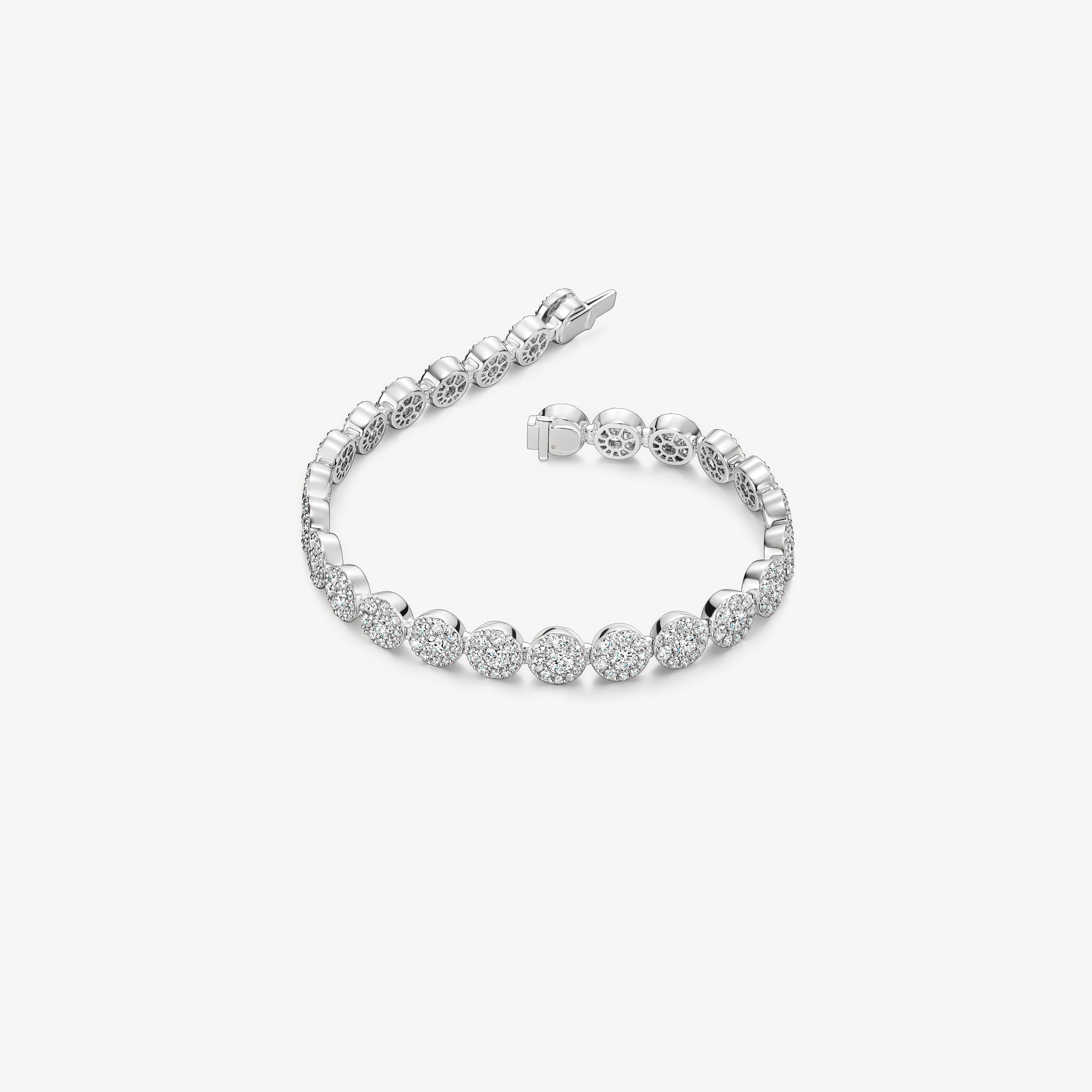 Tessa Line 钻石手链, 18K 白金, large