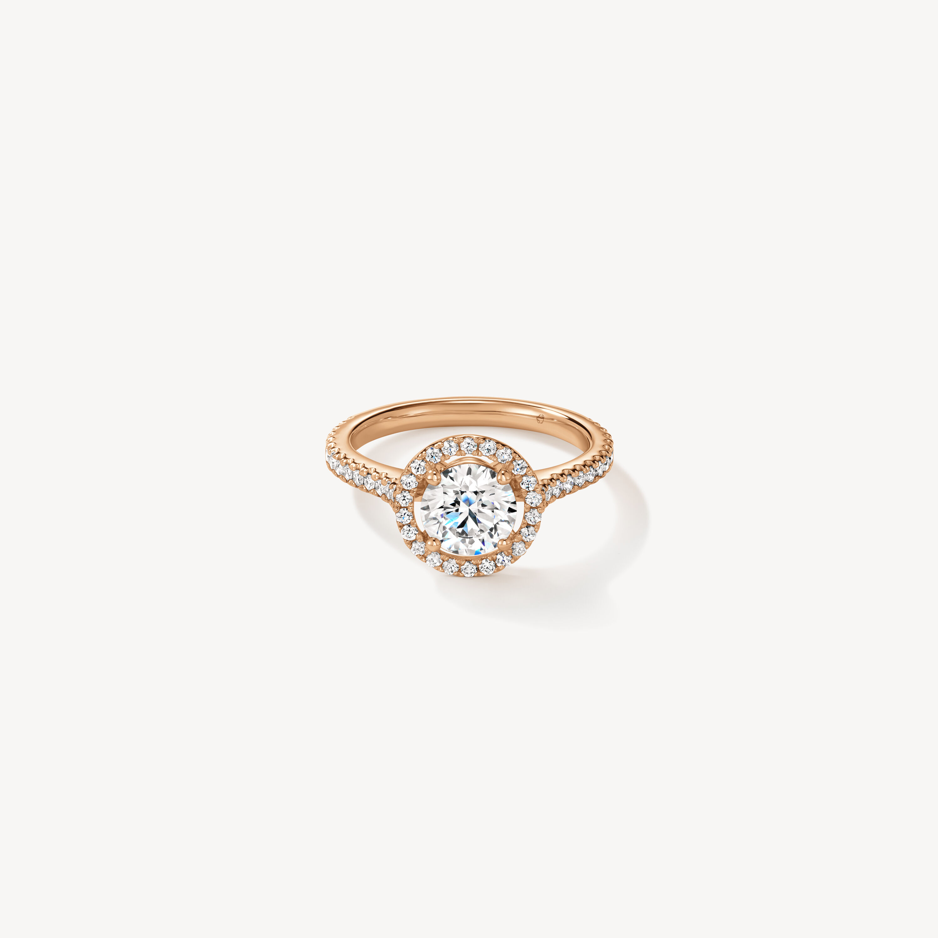 Joy Engagement Ring, 18K Rose Gold, large