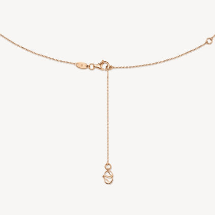 BARRE Floating 迷你钻石项链, 18K 玫瑰金, large