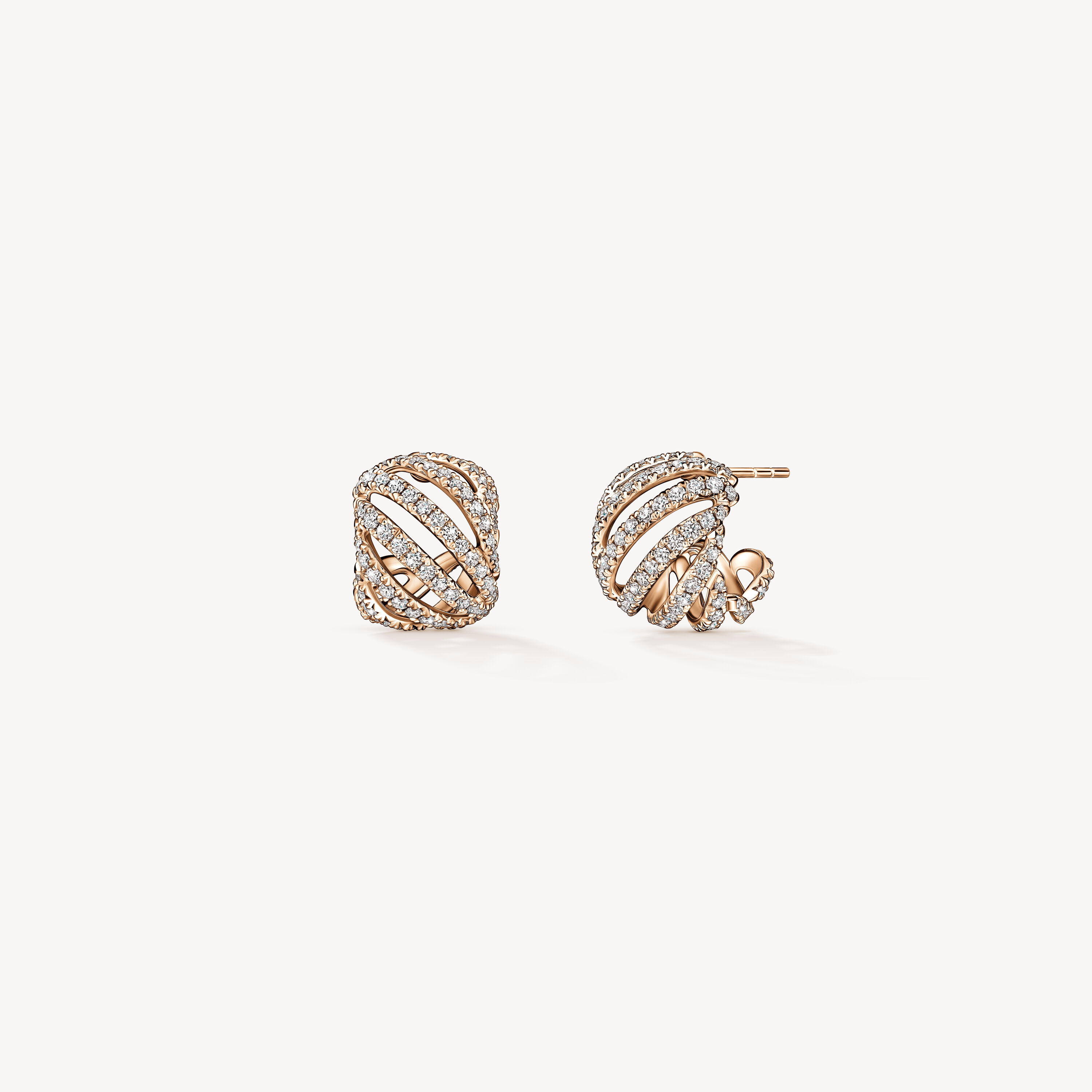 VELA Ethereal Huggies, 18K Rose Gold, large