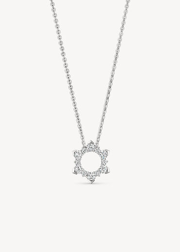 AERIAL Sunburst Enhancer Pendant Necklace, 18K White Gold AERIAL Sunburst Enhancer Pendant Necklace, 18K White Gold, large