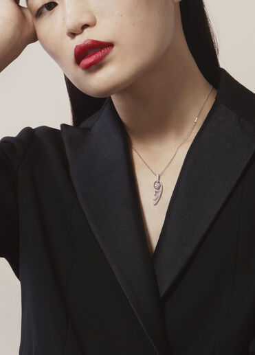 Vela Twisted Pendant, 18K White Gold Vela Twisted Pendant, 18K White Gold, large