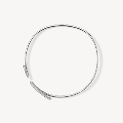 INSIDE/OUT Diamond Flip Choker, 18K White Gold INSIDE/OUT Diamond Flip Choker, 18K White Gold, large