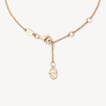 Aerial Open Sunburst 钻石手链, 18K 玫瑰金, large