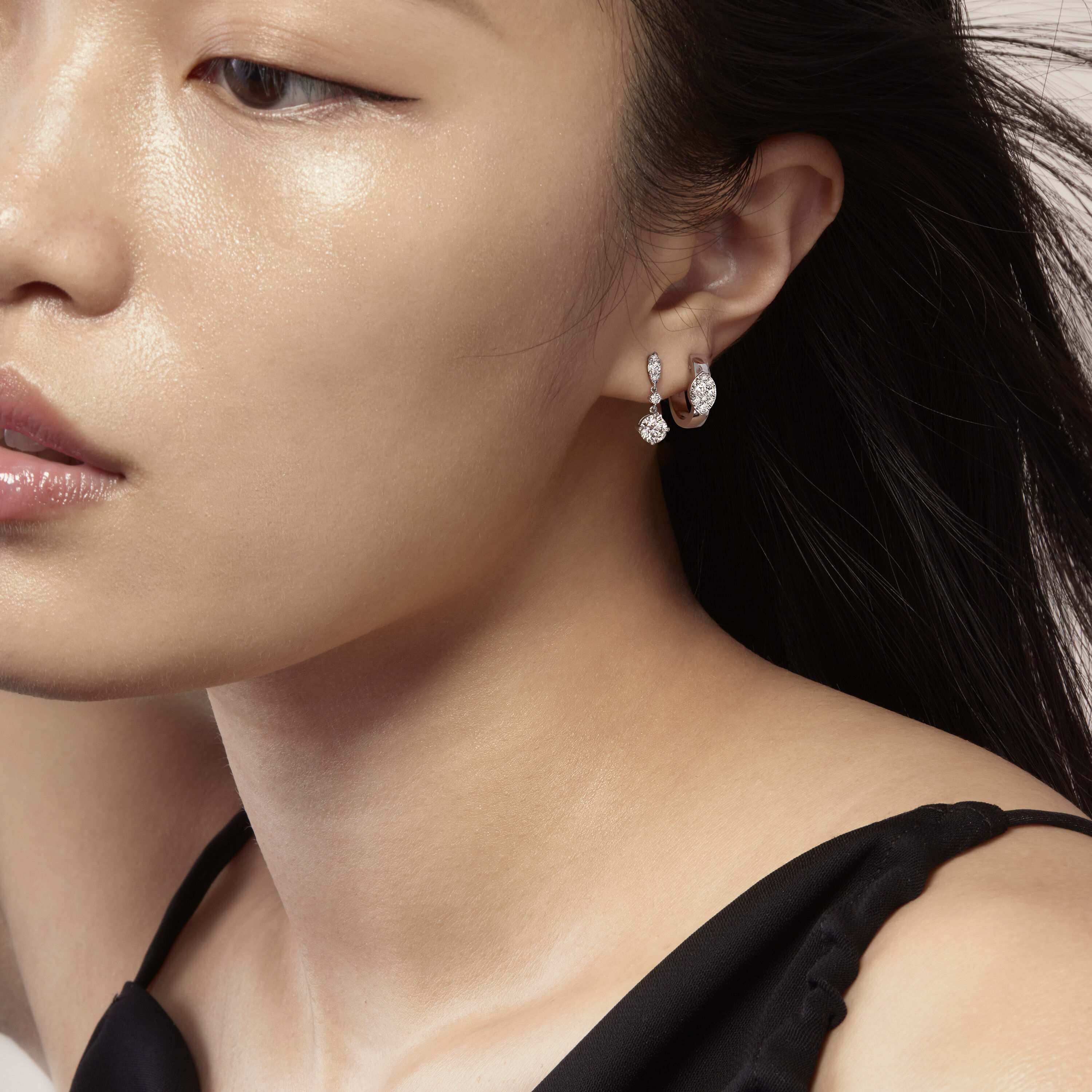 Aerial Petite Drop Earrings, 18K Rose Gold, large