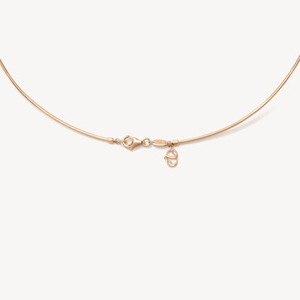 Aerial Open Sunburst Necklace , 18K Rose Gold, large
