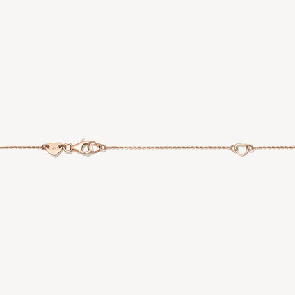 Joy Circle Pendant Necklace, 18K Rose Gold, large
