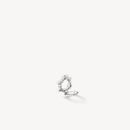 Aerial Open Sunburst Enhancer Pendant Necklace, 18K White Gold, large