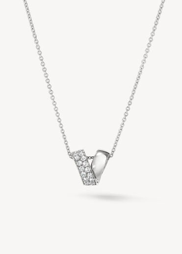INSIDE/OUT Multi-Wear Rondel Diamond Pendant Necklace, 18K White Gold INSIDE/OUT Multi-Wear Rondel Diamond Pendant Necklace, 18K White Gold, large