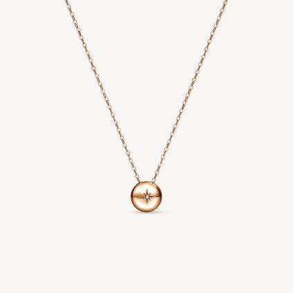 DREAM Solo Pendant Necklace, 18K Rose Gold, large