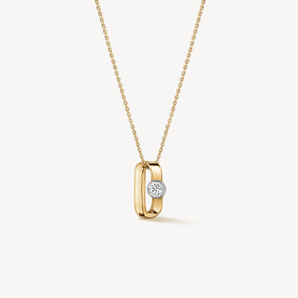 INSIDE/OUT 钻石项链, 18K 黄金, large
