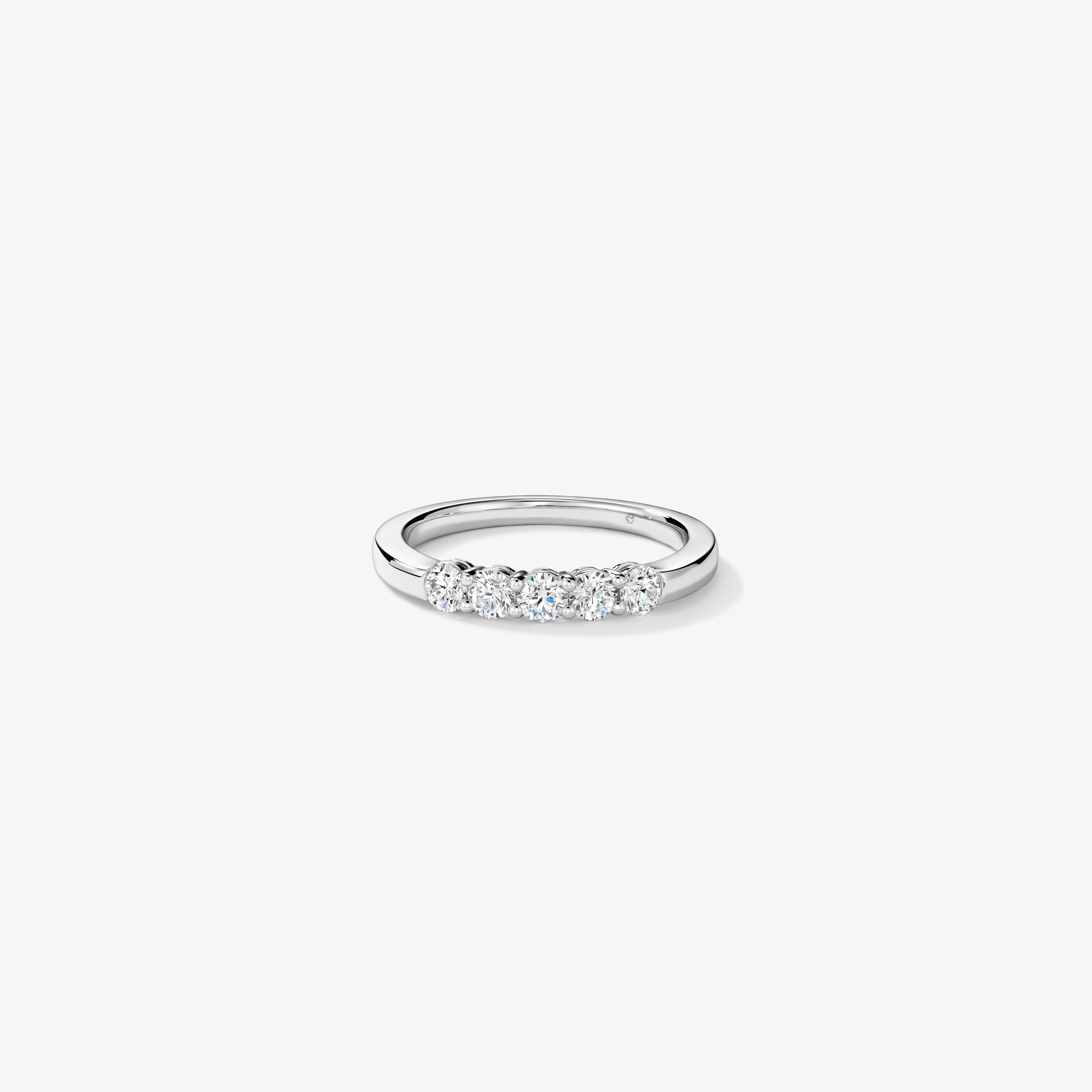 Multiplicity Love Five-Stone Band, Platinum, large