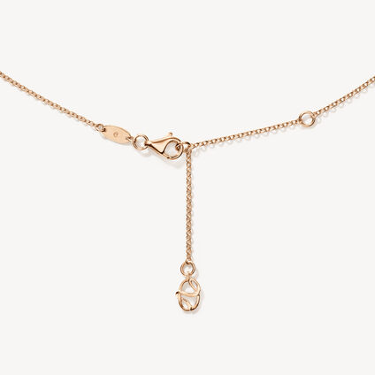 BARRE Floating Diamond Pendant Necklace, 18K Rose Gold, large
