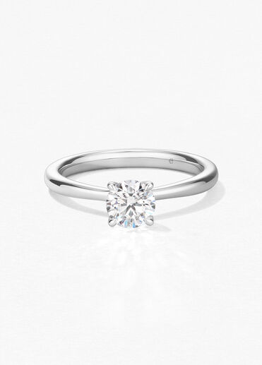 Vela Solitaire Ring, Platinum Vela Solitaire Ring, Platinum, large