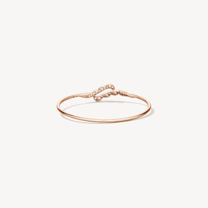 Lorelei Ribbon 钻石手镯, 18K 玫瑰金, large