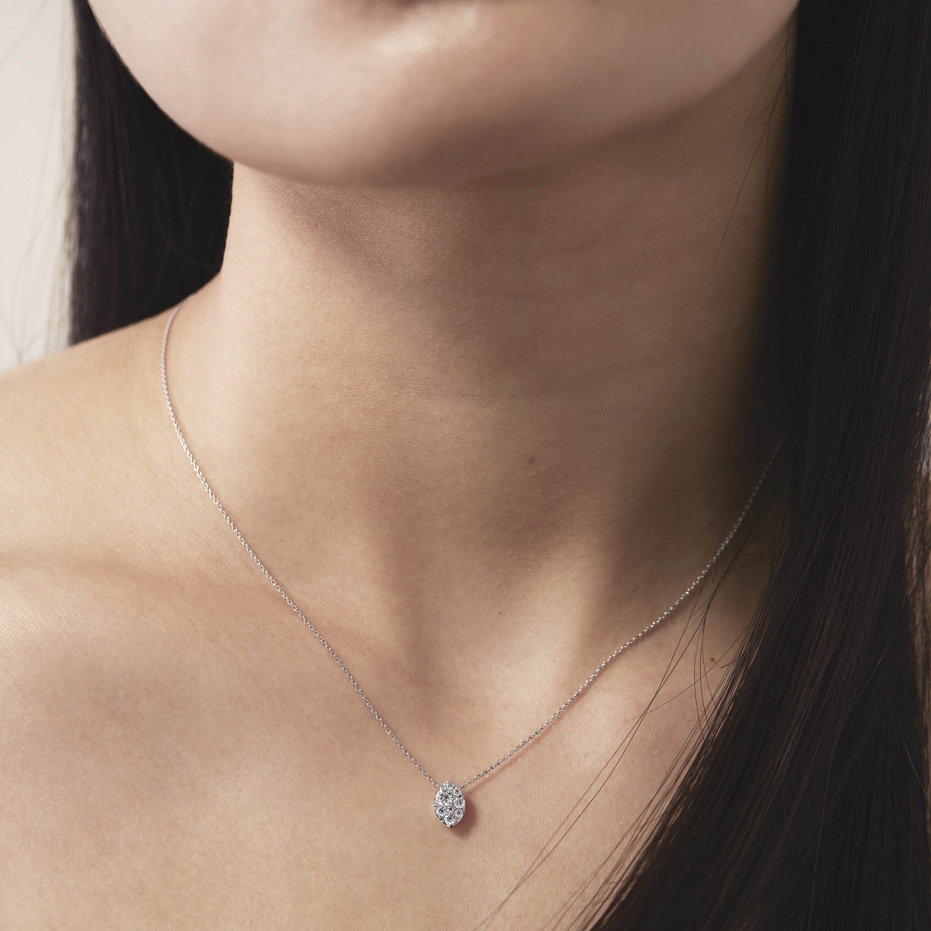 Tessa Navette 钻石耳环, 18K 玫瑰金, large