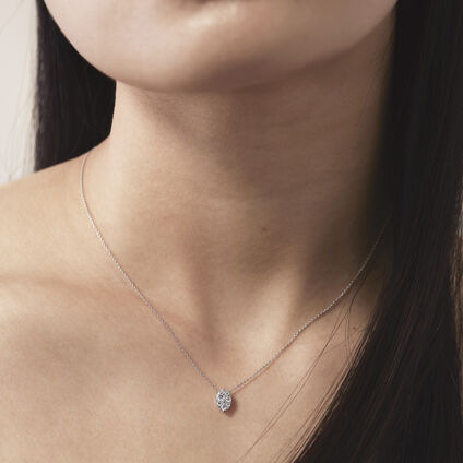 Tessa Navette 钻石耳环, 18K 玫瑰金, large