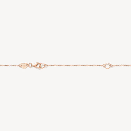 Signature Heart钻石项链, 18K 玫瑰金, large