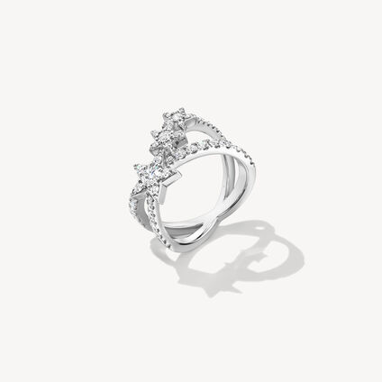 Illa Star Of The Show Ring, 18K White Gold, large