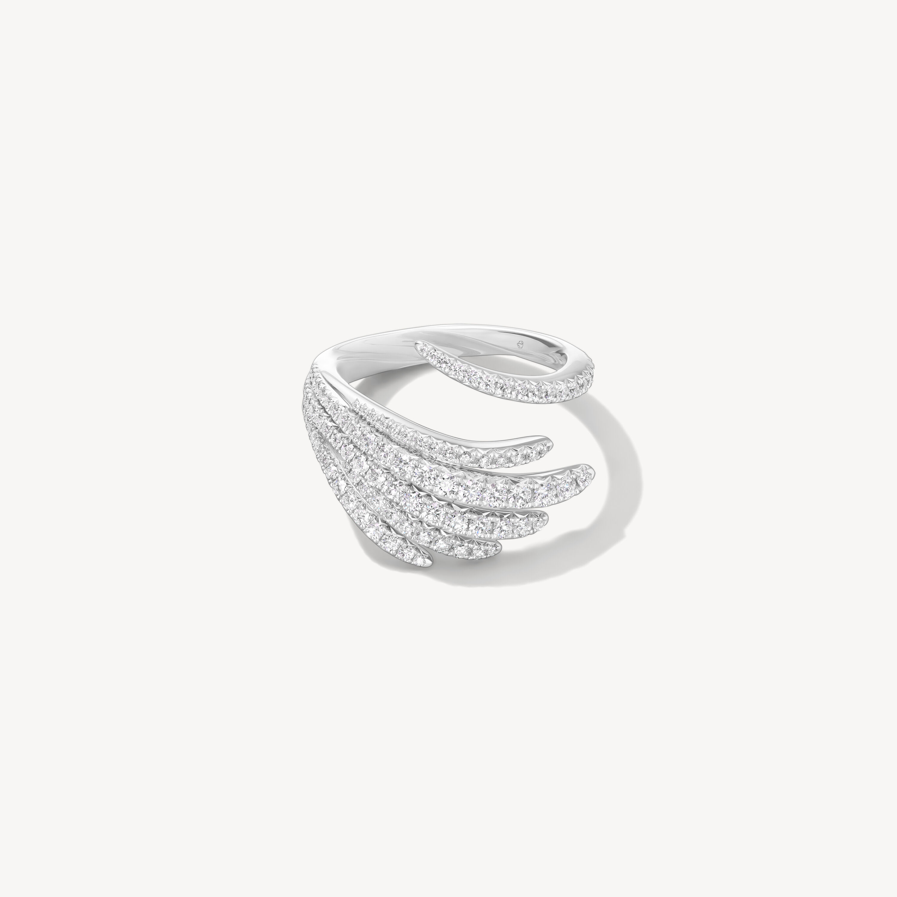 VELA Cocktail Ring, Platinum, large