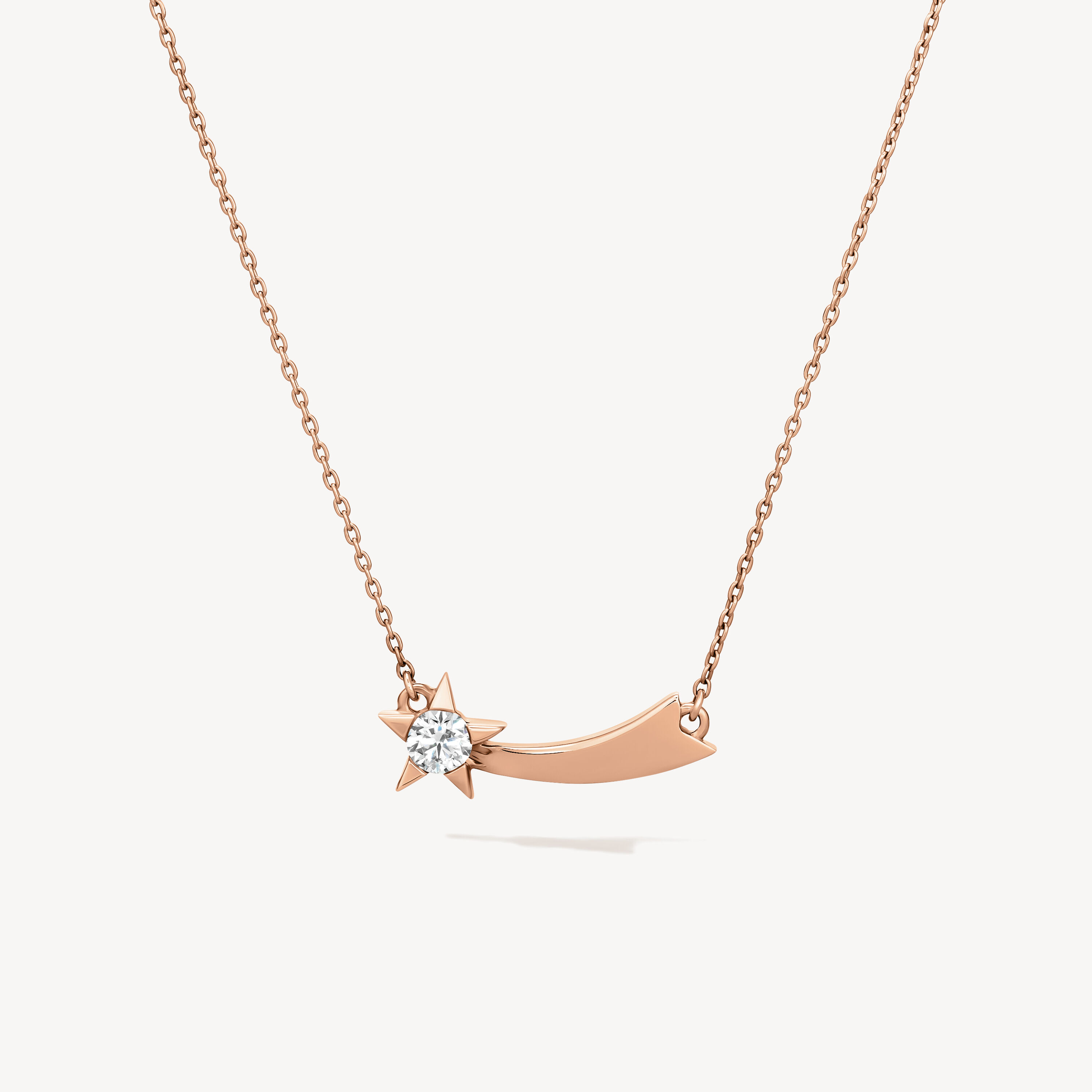Illa 钻石项链, 18K 玫瑰金, large