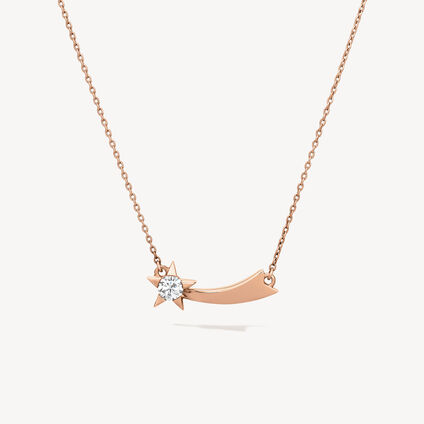 Illa 钻石项链, 18K 玫瑰金, large