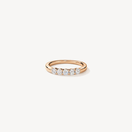 Multiplicity Love Five-Stone Band, 18K Rose Gold, large