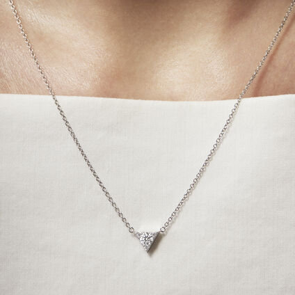 Triplicity Triangle 钻石项链, 18K 玫瑰金, large